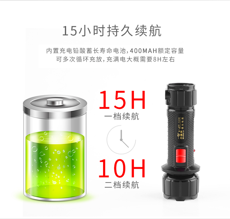 LED nhà có thể sạc lại đèn pin cắm trại ngoài trời xách tay ánh sáng chói túi mini đèn pin đèn pin nhỏ