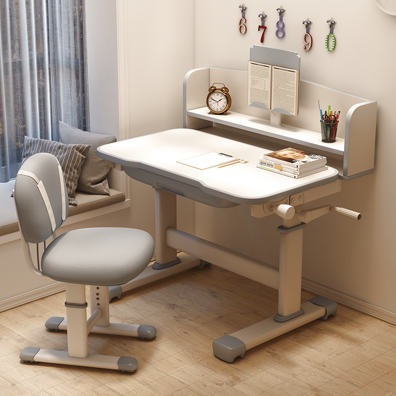Learning Table Children's Desk and Chair Set Primary School students can lift writing desk and literacy multifunctional children's home classroom chair