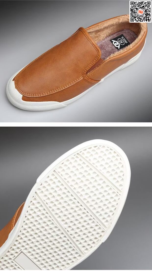 Giày cotton nam mùa đông mới, giày da ấm áp, giày da hoang dã, giày đế thấp, giúp giày nam mềm mịn giay the thao nam