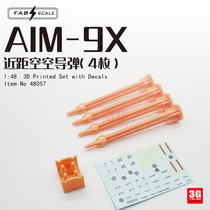 3G Fabscale3D printing 48057 1 48 American AIM-9X short-range air-to-air missiles 4 pieces