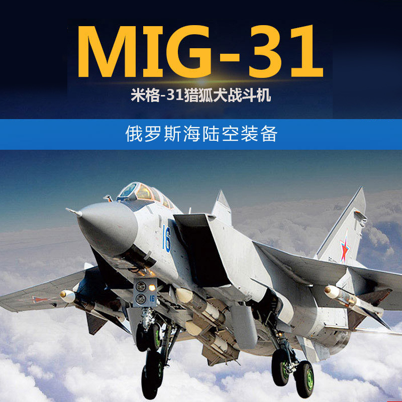 3g Model Amk Assembled Aircraft 88008A Mig-31 B/Bs Mig-31 Foxhound Fighter Jet