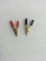 A pair of copper clips