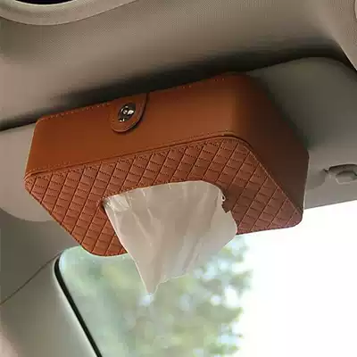 Car tissue box sun visor sunroof sanitary carton hanging car car interior supplies creativity