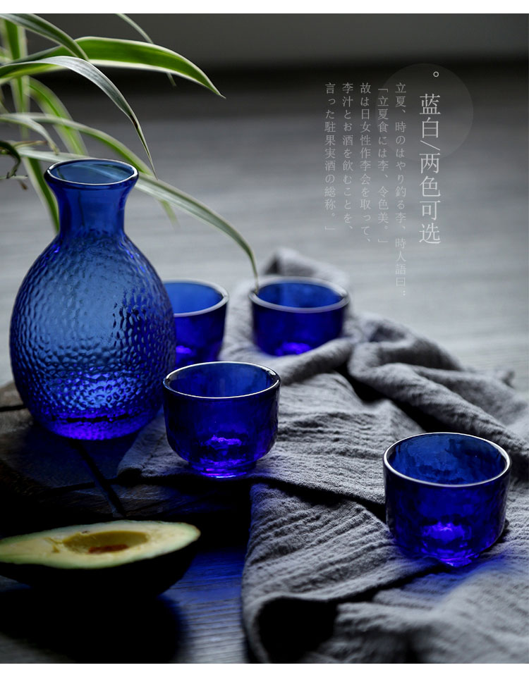 Cá tính sáng tạo phong cách Nhật Bản và gió búa lưới kính rượu sake đặt rượu vang đỏ rượu vang rượu vang ly rượu vang ly - Rượu vang ly rượu vang thuỷ tinh