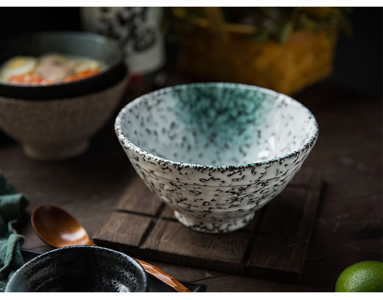 Phong cách Nhật Bản và gió ramen bát nhà hàng đặc biệt sáng tạo bộ đồ ăn công suất lớn bát súp salad bát mì nhà bát bát đĩa đẹp