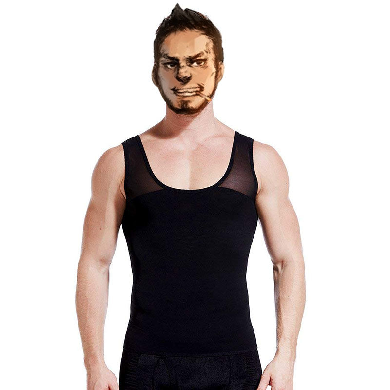 Running corset men's abdomen summer thin body shaping top Corset waist abdomen breathable fat vest movement