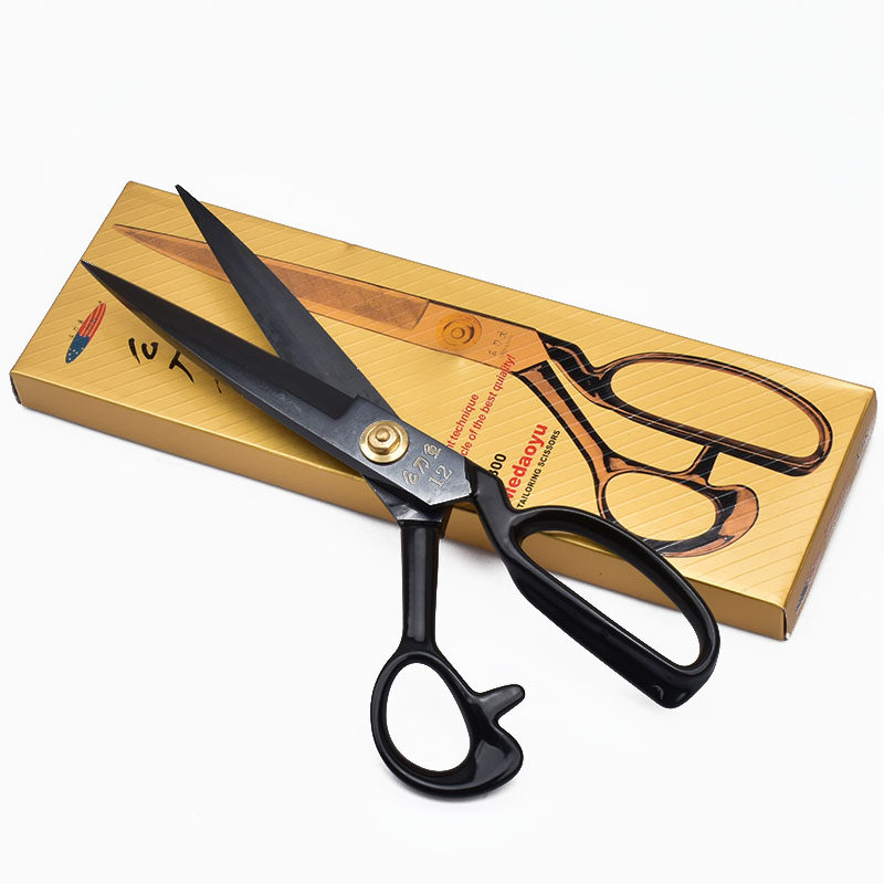 Imported high carbon steel Knife Fish Industry Great Scissors Clothing Tailoring Sewn Scissors Sharp Cut 8-12-inch Clothing Cut 