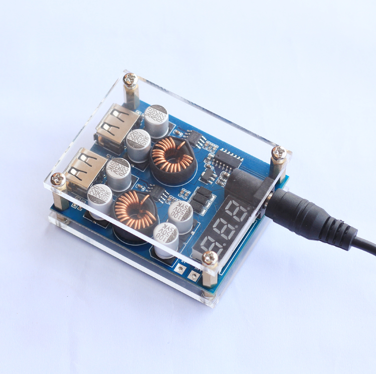 12V24V to QC3 0 Pressure Phone Charging Module Solar Cell Regulatory Charger Car 5V Power Supply