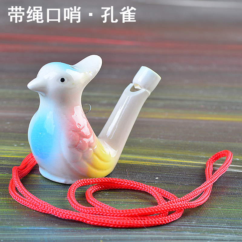 Ceramic Music Waterfowl Whistleblowing Children Gift Fashion Toys Zodiac Whistles With Hanging Ropes Add Water To Blow Birds Chirping