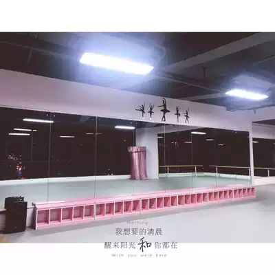 Customized gym kindergarten dance studio dressing room long stool mall early education center soft bag shoe cabinet