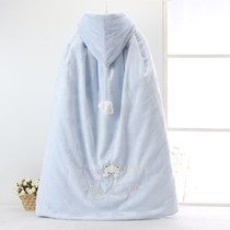 Baby poncho cloak autumn and winter baby shawl warm coat for male and female babies thickened newborn childrens windproof outdoor clothing