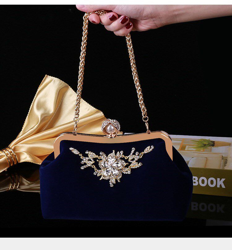 Клатч 2023新款结婚手包女婚礼新娘手拿包红色手提包配礼服包包旗袍小包 OTHER