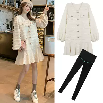 Pregnant women's spring suit out of fashion 2020 net celebrity Western style maternity clothes spring and autumn trendy mom personality dress