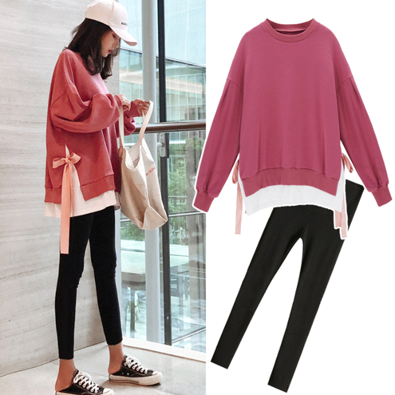 Pregnant women spring net red suit fashion models 2020 new clothes clothes spring autumn dress