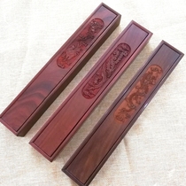  Tire brush DIY self-made rosewood box Solid wood pen box Tire hair pen Full moon haircut tire hair souvenir