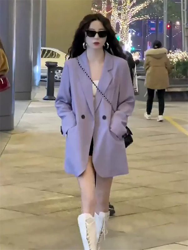 Suit Jacket for Women with a High-End Feel, 2026 Spring and Autumn New Style, Casual and Elegant Korean Style Loose-Fitting Blazer Top