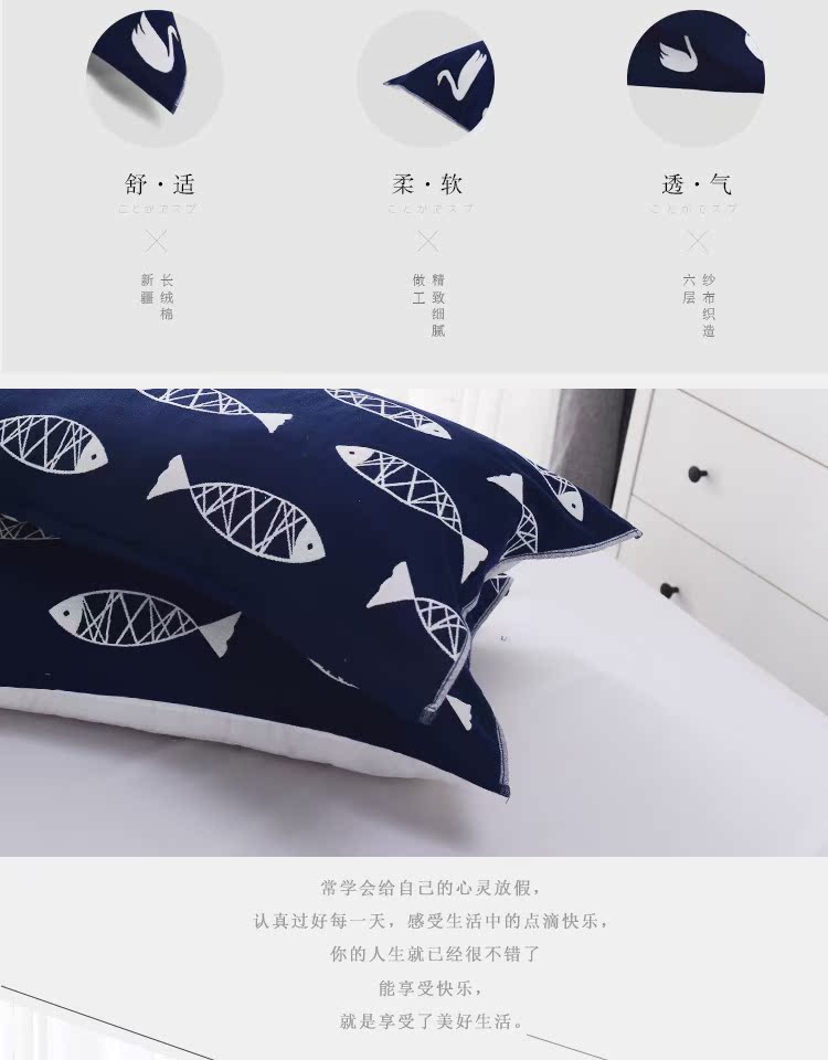 Trẻ em ba cặp gạc mùa hè phim hoạt hình mô hình khăn bông lớn được gắn với một bông thở gối khăn phổ đơn - Khăn gối vỏ gối nằm
