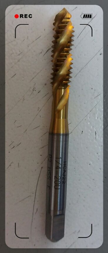 Japanese YAMAWA titanium-plated spiral screw attack 1 4-20UNC 1 4-28UNF 1 4-32U 1 4-36U