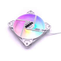 COMPUTER CASE COOLING FAN 12cm ULTRA SILENT FULL WHITE FAN COLOR LIGHT WATER EXHAUST FAN