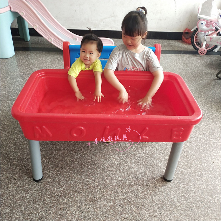 Large children's early education sand water table beach table game sand water plate plastic toy kindergarten play sand tool