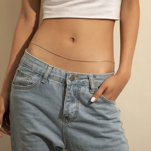 Атмосферная сексуальная универсальная металлическая цепочка, цепь, простой и элегантный дизайн, европейский стиль