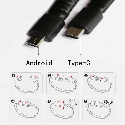 Креативный браслет, мобильный телефон, зарядный кабель, аксессуар, ремешок, андроид
