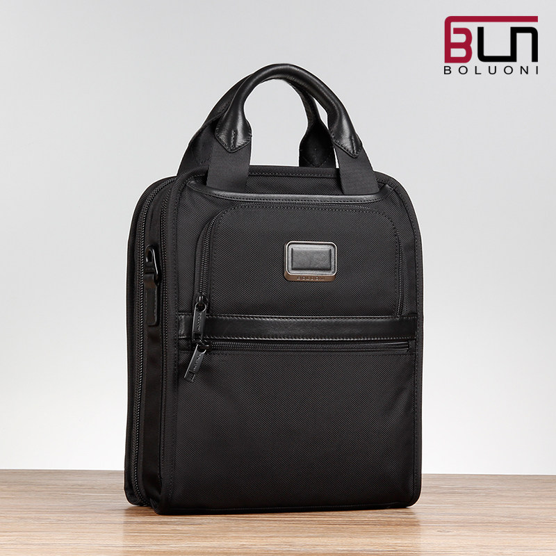 022117D2 Ballistic nylon business men's bag handbag men's bag vertical briefcase shoulder crossbody Oxford cloth