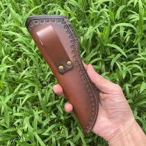 Thickened new protective sheath sheath first-layer cowhide made of small straight knife sheath