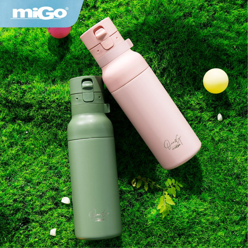 USA migo thermos cup female fitness shake cup Protein powder milkshake sports accompanying cup male 316 stainless steel cup