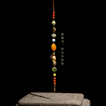 Duobao ethnic style bracelet with agarwood beeswax and Tian jasper southern red natural gemstone cultural toy silver accessories bracelet for women