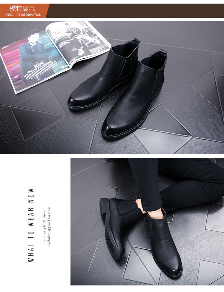 Martin ủng nam Anh giày cao gót nhọn Hàn Quốc xu hướng giản dị nam ngắn bốt tóc stylist giày nam hoang dã giày thể thao bitis