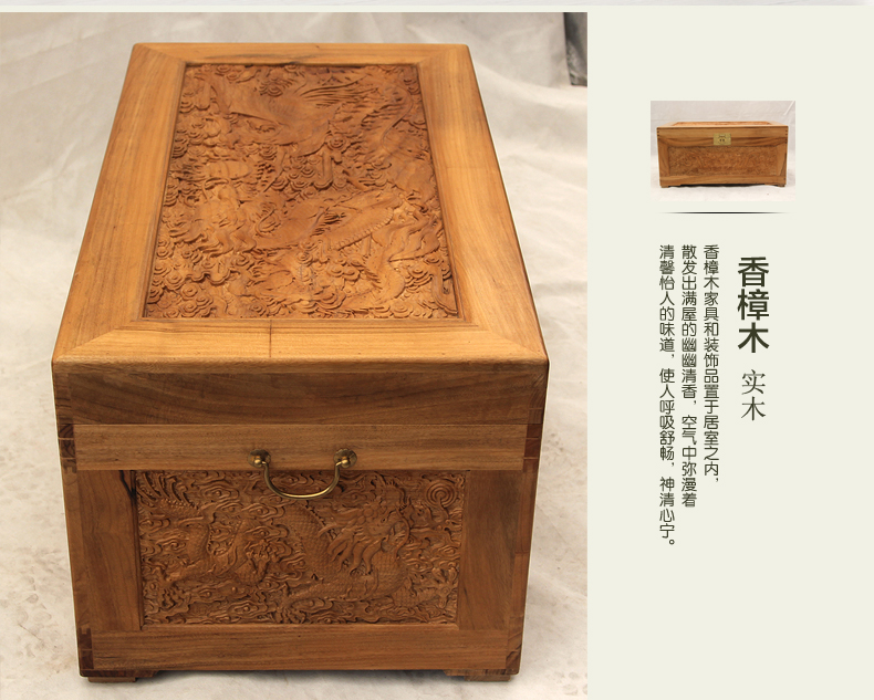 Hộp Elm, hộp gỗ long não, hộp đám cưới gỗ rắn, quà cưới, bộ sưu tập sách, hộp chạm khắc, bộ sưu tập hộp, rồng và phượng - Cái hộp hộp gỗ đựng trang sức