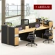 Đó là đồ nội thất văn phòng cổ đôi bàn nhân viên và ghế nhân viên kết hợp bàn máy tính đơn giản hiện đại màn hình bàn