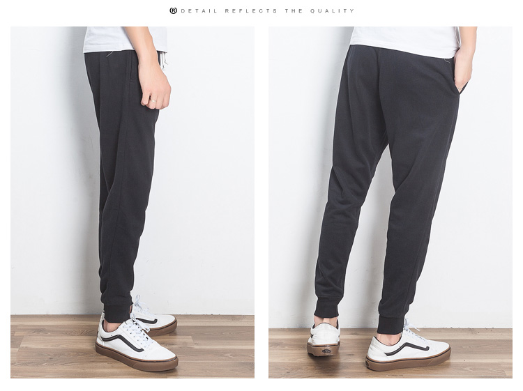 Quần tập thể dục nam thu đông GAYR cộng với nhung Slim quần ống rộng chân quần ống rộng cỡ lớn quần thủy triều cotton quần âu nam đẹp