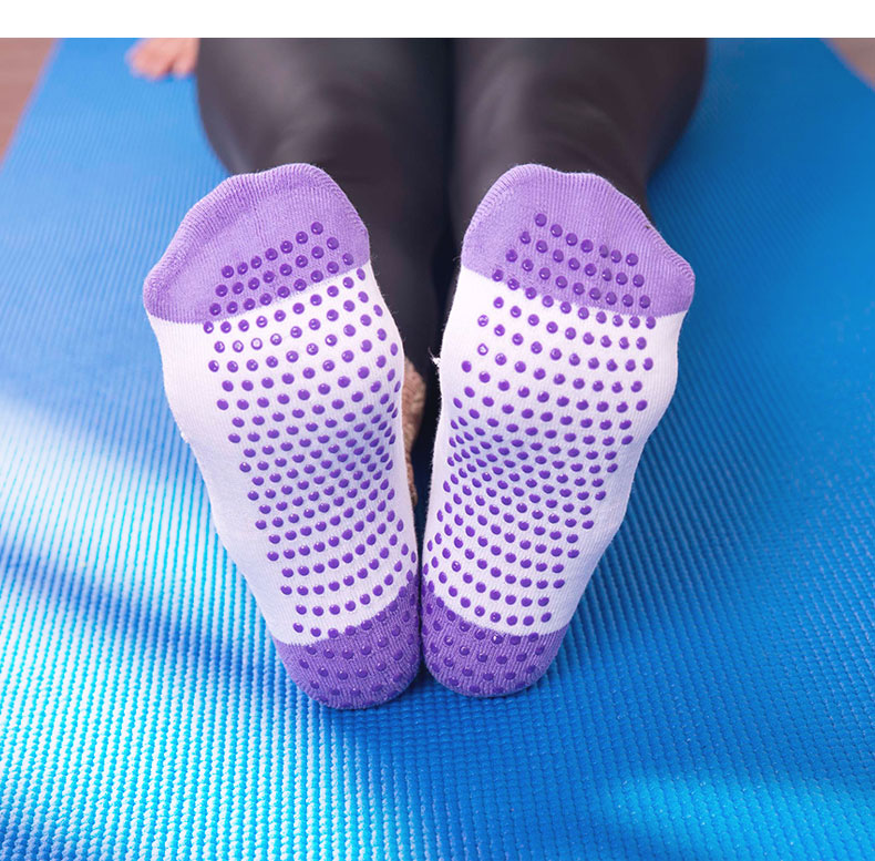 Thông gió năm ngón chuyên nghiệp Năm ngón trong ống với vớ yoga chống trượt Đàn hồi thẳng cho người mới bắt đầu quần áo tập gym nữ hàng hiệu
