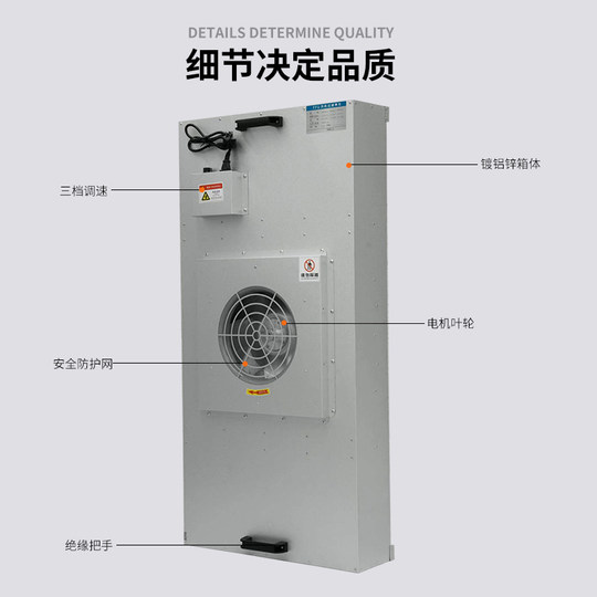 Industrial Ffu Air Purification Dust-Free Workshop Filter Class 100 Clean Room Fan Filter Unit Direct Supply from Manufacturer