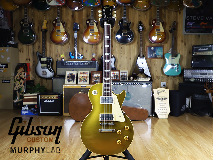 Gibson2021 Tom Murphy murphy LP Les Paul1957 R7 made old big gold face electric guitar