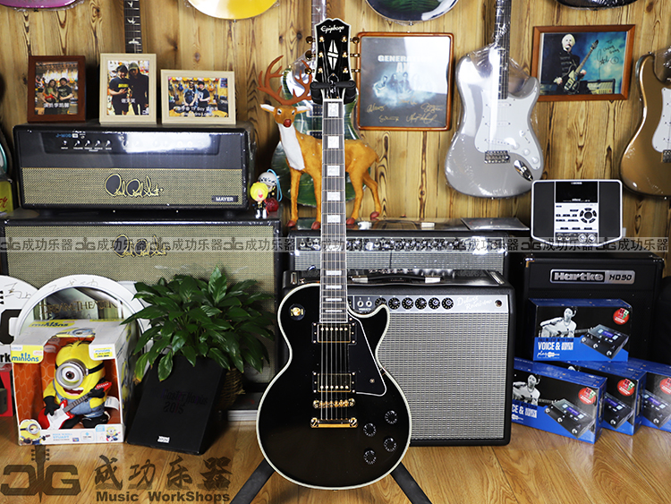 2020 new epiphone Ipwind Les Paul Custom black card white card electric guitar