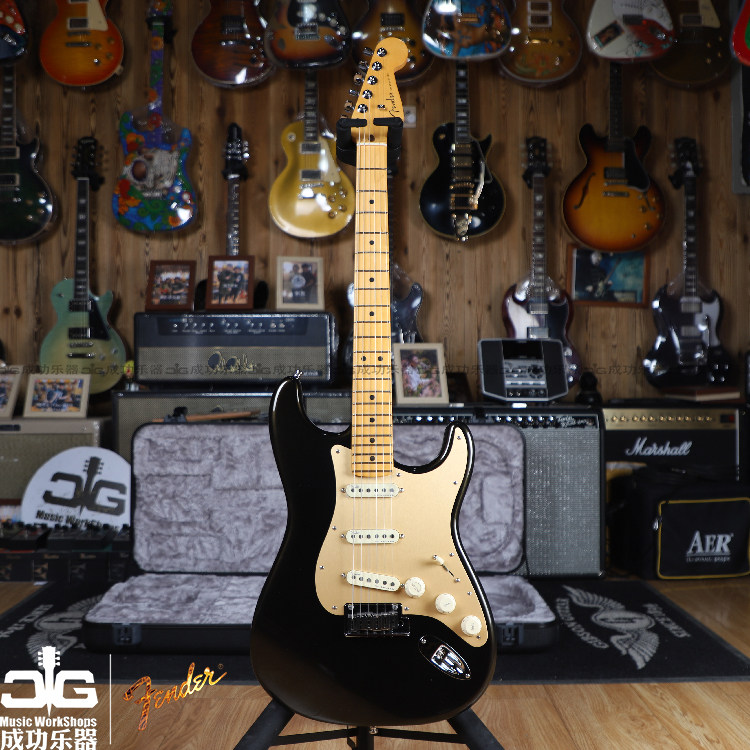 Flender Beauty Super Series Ultra Black Single ST Mafic Professional Electric Guitar