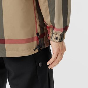 【官方正品】BURBERRY 男装 双面两穿格纹连帽外套 80434031