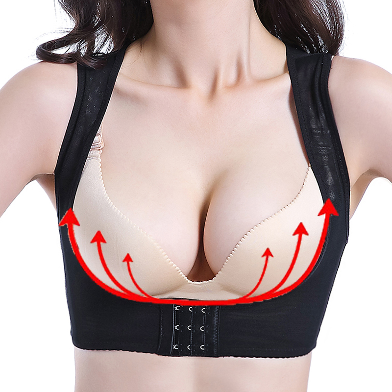 Close a pair of breast plastic corset Gather up the chest Anti-sagging humpback straight back Straight back Poly chest plastic body shaping top