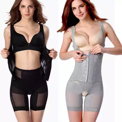 Reinforced breasted one-piece body sculpting clothes, post-natal waist belly shaping body Body Shaping Body Body underwear bundle legs