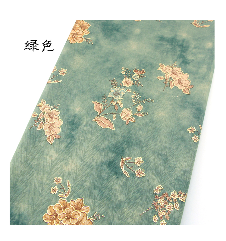 Cành hoa nhỏ vẽ hoa văn xương cá vàng lụa rộng 150CM nửa mét để bán nhà vải thủ công vải DIY - Vải vải tự làm các loại vải dạ