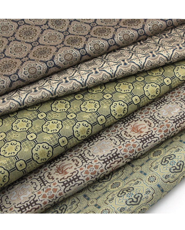 Trung Quốc gió jacquard giả Bài hát vải thổ cẩm bao bì hộp thổ cẩm thư pháp và hội họa đóng khung phim và truyền hình trang trí thủ công quần áo vải