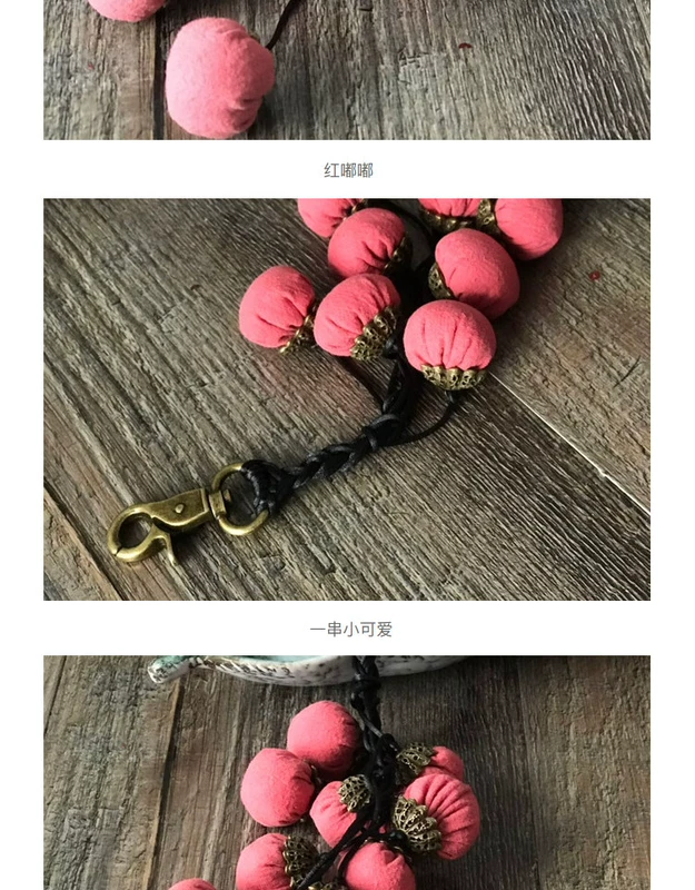 Không thành phẩm túi trái cây dễ thương túi treo trang trí trang trí mặt dây chuyền làm bằng tay vải handmade phụ kiện bộ nguyên liệu - Công cụ & vật liệu may DIY