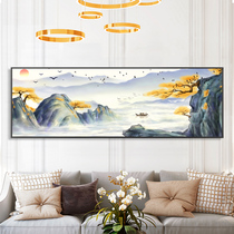 Bashan Shu Water New Chinese Abstract Mood Living Room Landscape Painting Sofa Background Wall Decoration Painting Bedroom Hanging Painting