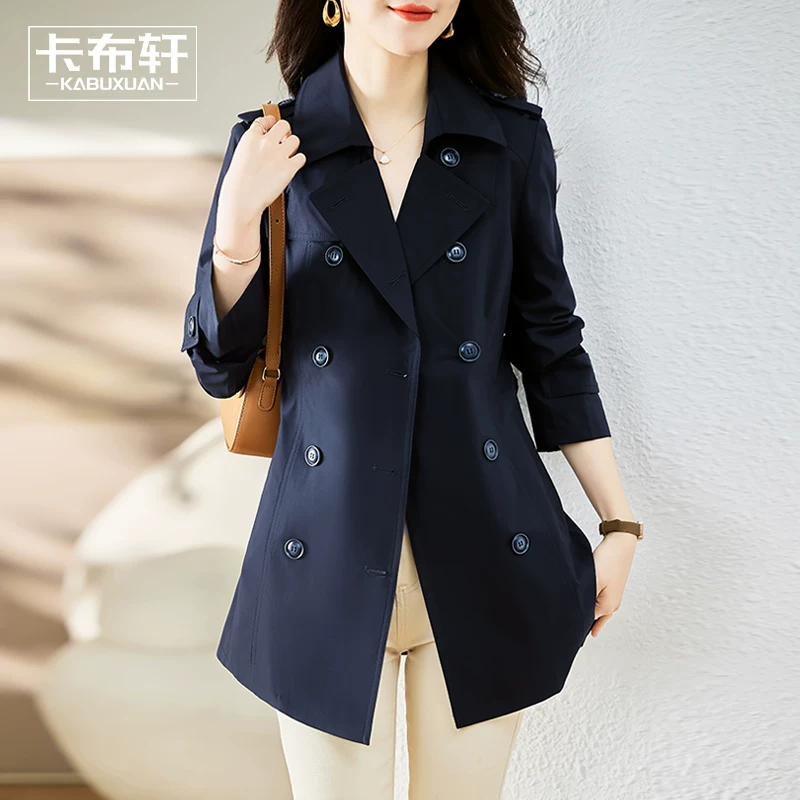Trench coat, spring jacket, for teenagers, mid-length
