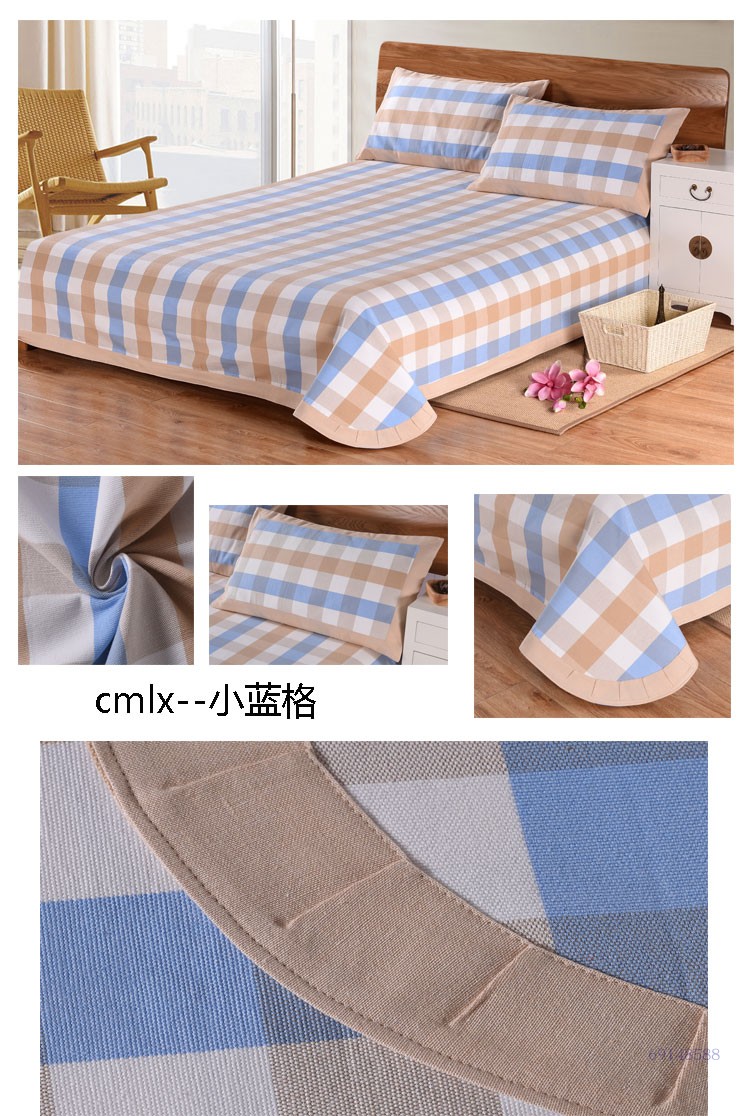 Handmade cotton cũ vải thô mat sheets ba bộ của mùa hè dày mã hóa gấp canvas 1.5 m1.8 m giường