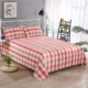 21 sợi cotton Sơn Đông cũ tấm vải thô một mảnh gối ba mảnh cotton mùa hè dày tấm mã hóa tấm trải giường