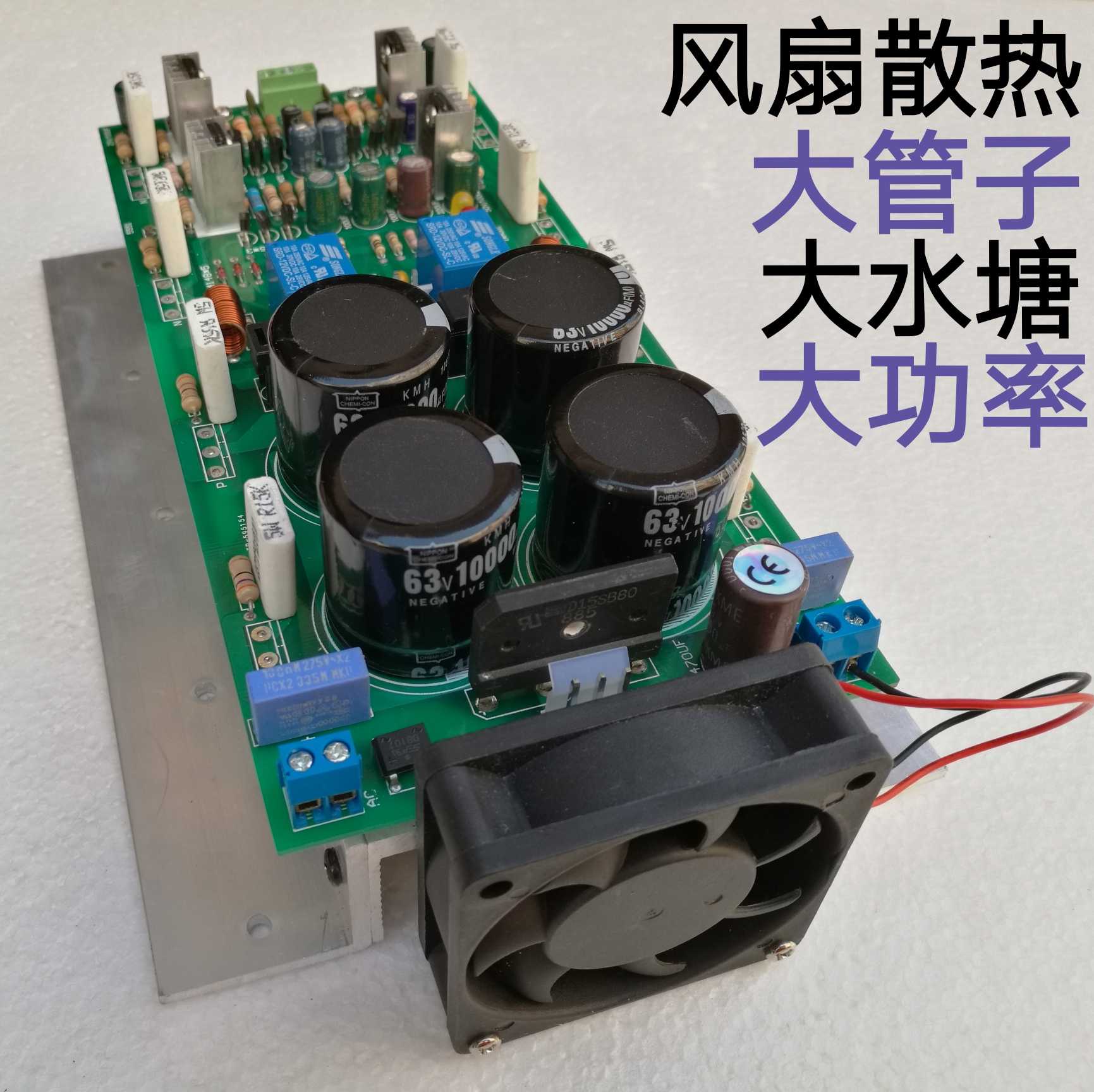 Fan Heat Dissipation HIfi Fever 500W Stage Acoustics Foreign Triken Tube Power Amplifier Board High Power Store Long Recommendation